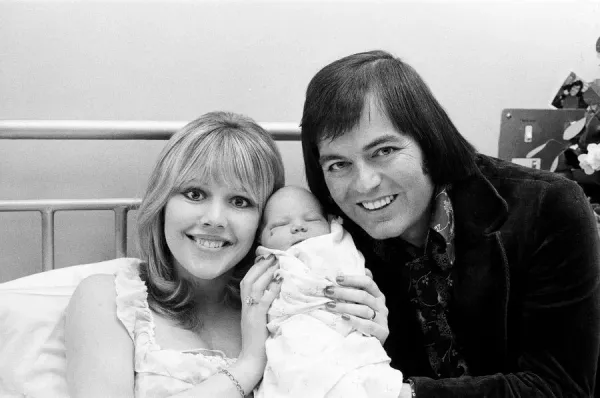Tony Blackburn with Wife and Newborn Son, 1973 Print. Art Prints, Posters & Puzzles from Memory Lane