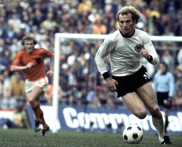 Uli Hoeness (West Germany) in World Cup Final 1974 against Holland the final