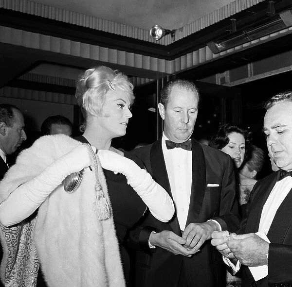 Ursula Andress at the Film Premiere of DR NO 7th October 1962