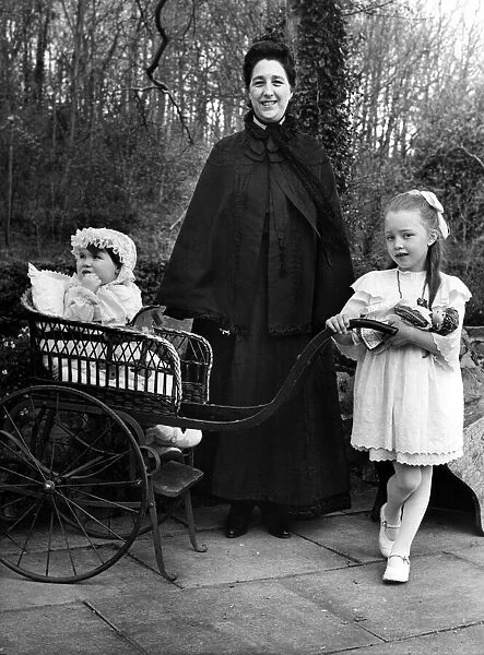 A Victorian nanny and children were the runners-up in the unusal Felton village feminine