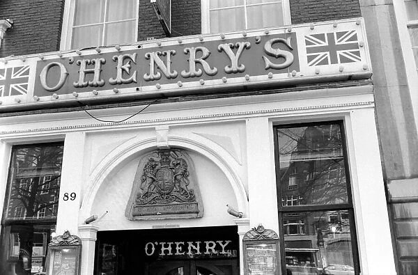 A view of 'O Henry s'British bar in Amsterdam