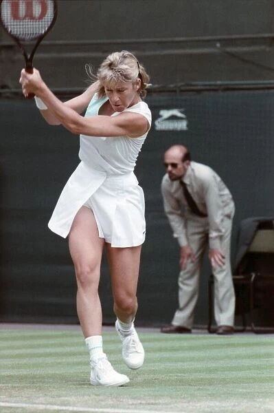 Wimbledon Tennis. Chris Evert. July 1988 88-3421-027