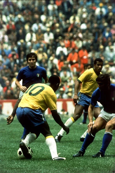 World Cup final 1970 Brazil 4 Italy 1 football Pele no 10