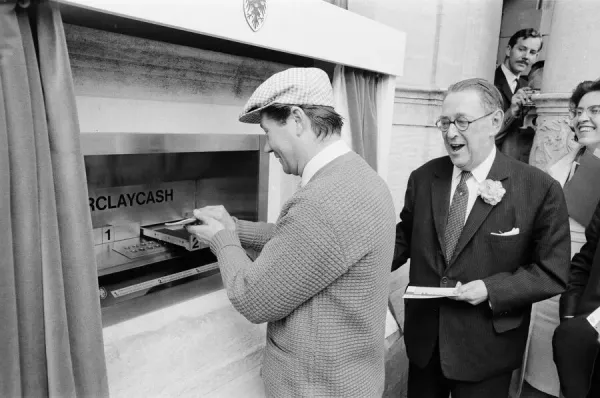 The World's First ATM, Barclays Bank Enfield 27th June 1967. Photo Prints from Memory Lane