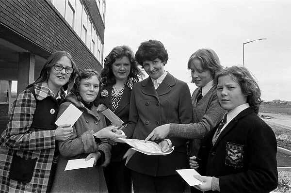 Youngsters name a housing estate, Thornaby. 1975