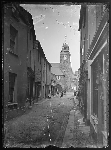 Fore St, East Looe. Before Coads Stores built (as current building)