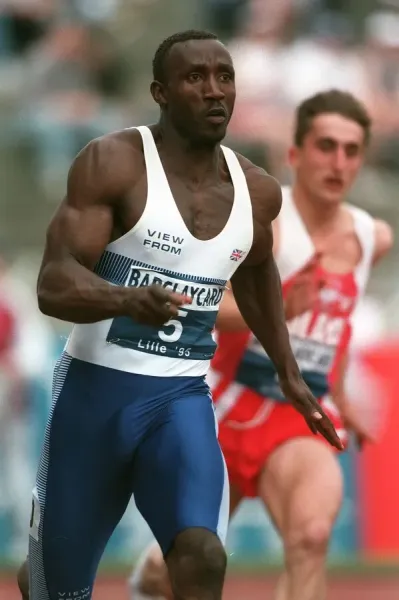 Photo Ancienne De Linford Christie Vainqueur Du 100m - Jeux Olympiques ? - 1980s