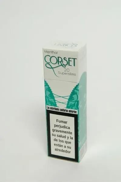 Framed Print of Corset Menthol Super Slims Cigarette Print. Framed Print  from Alamy