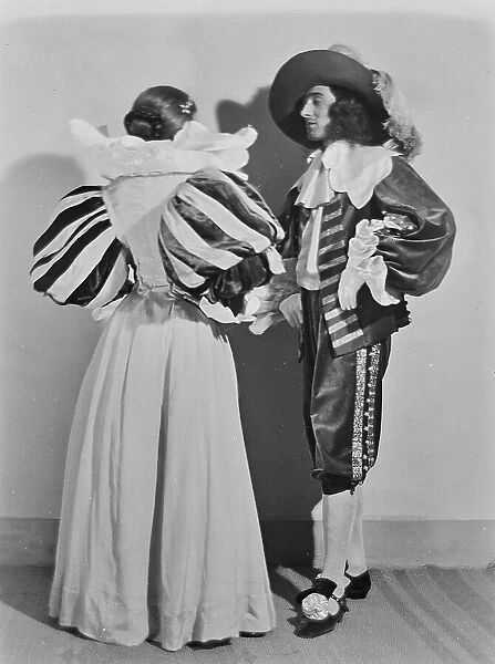 Two actors in costumes of the sixteenth century