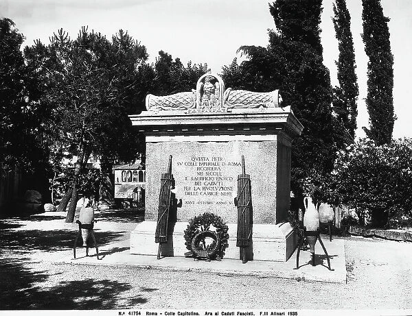 Altar to the Fallen Fascists on the Capitoline Hill in Rome
