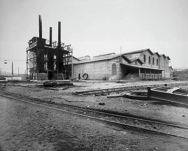 'Alti Forni-Piombino foundries and steel mills': view of the industrial factory