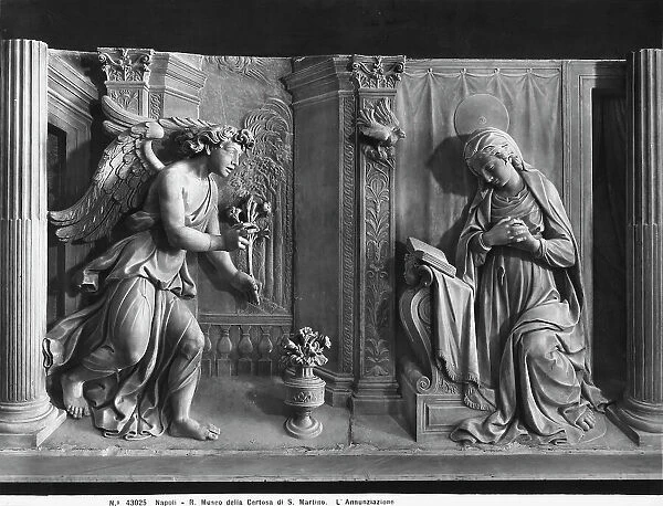 The Annunciation, a piece of Renaissance artwork in the National Museum of San Martino, Naples