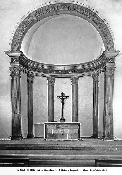 Apse of the Parish Church of San Martino at Gangalandi, generally attributed to Leon Battista Alberti. Lastra a Signa, Florence