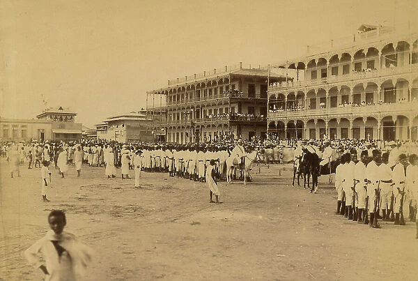 The buildings of the colonial officers and the refectory of the Officers Commissioners in Massawa