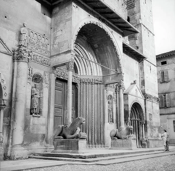 Central portal of the facade, Benedetto Antelami (act. 1178-1233) and the school, Cathedral of San Donnino, Fidenza