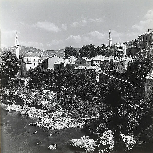 The city of Mostar, Bosnia Herzegovina