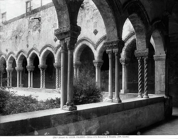 Cloister of the church of San Domenico in Palermo