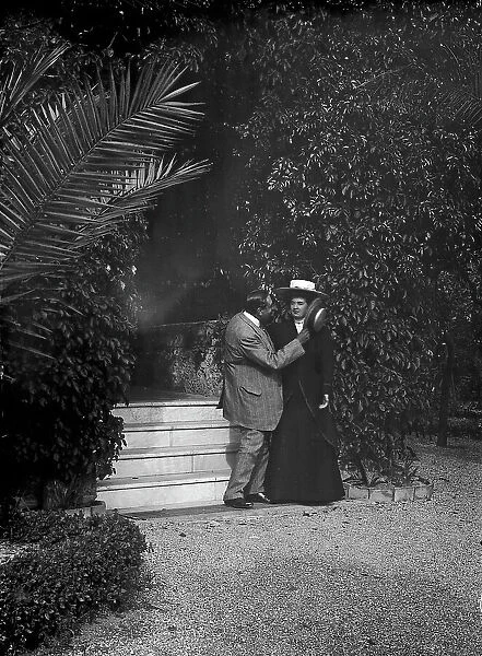 Couple in garden