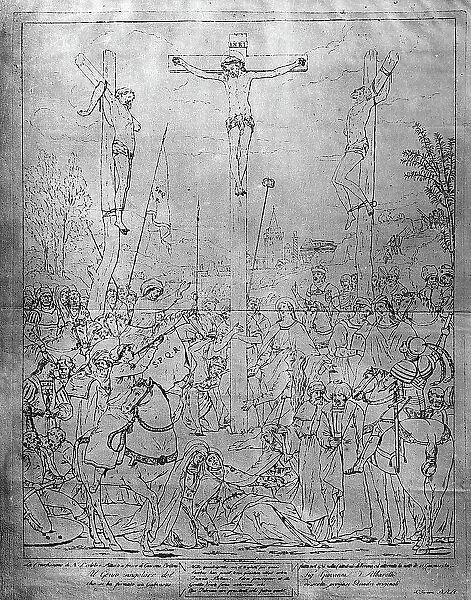 The Crucifixion, by Giovanni Bellini held in the Galleria degli Uffizi in Florence