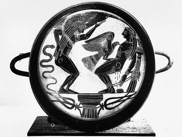 Cup depicting the myth of Prometheus and of his brother Atlas, in the Gregorian Etruscan Museum, Vatican City