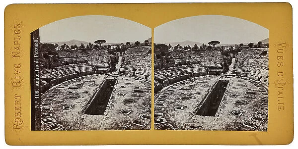 The Flavian Amphitheater in Pozzuoli. Stereoscopic image