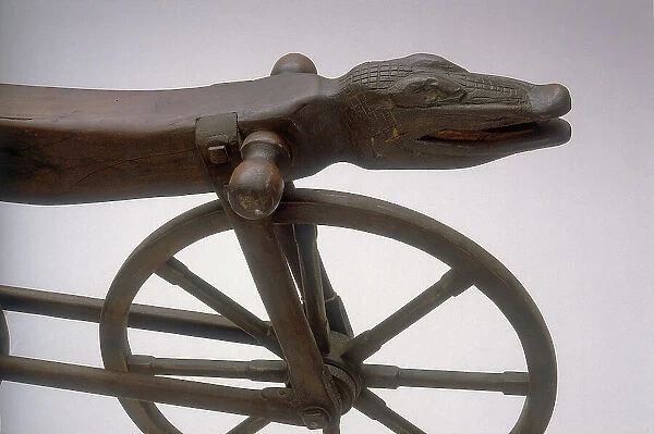 Handlebar decorated with a crocodile head: 1795 celerifero kept in the Galbiati di Brughiero collection and shown at the Exhibition 'Man on two wheels'
