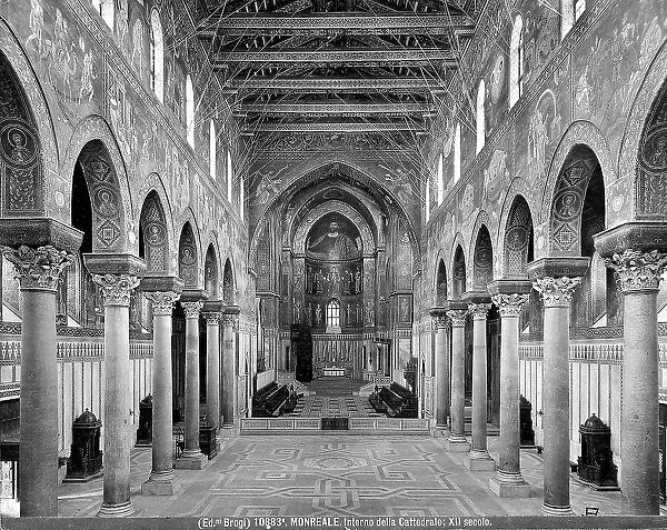 Interior of the Cathedral of Monreale in Palermo