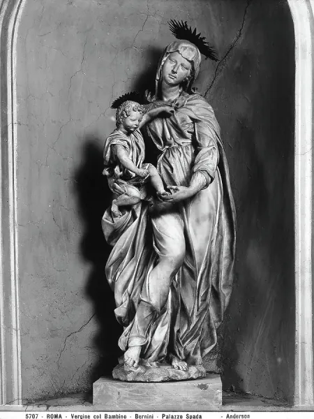 Framed Print of Madonna and Child. Framed Print from Alinari