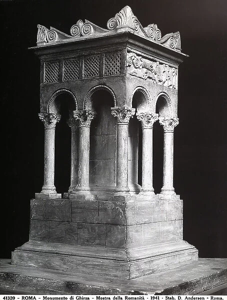 Monument of Ghirza, model displayed at the Mostra Augustea of 1937-1938 in Rome, now in the Museum of Roman Civilization, Rome