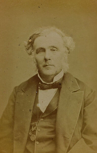 Portrait of Bernard Edme Victor Etienne Lefranc, French lawyer and politician; carte de visite