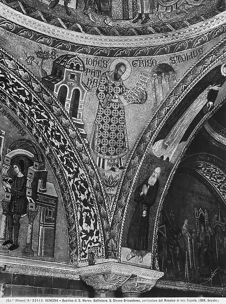 St. John Chrysostom; web mosaic, St. Mark's Basilica, Venice