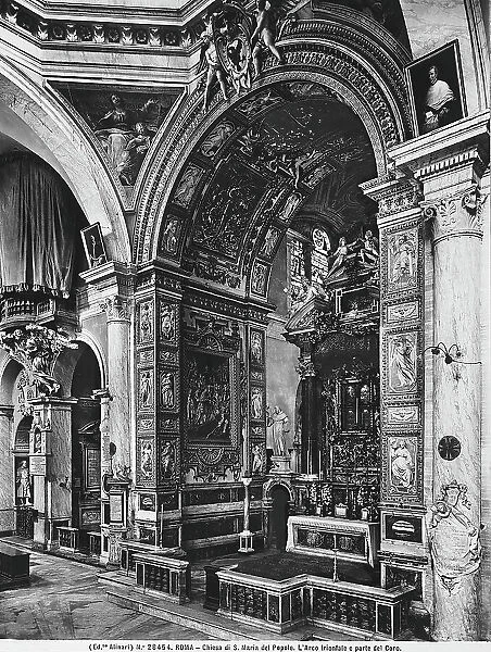 View of the choir in the church of S. Maria del Popolo, Rome