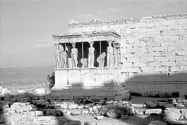 View of the Lodge of the Caryatids of the Parthenon, Athens