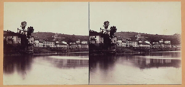 View of Ponte a Signa. Stereoscopic photograph