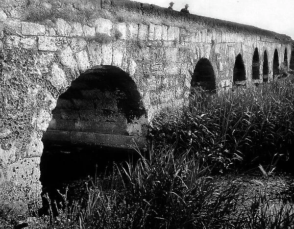 Vittorio Alinari's first journey: ancient Roman bridge in Porto Torres in Sardinia