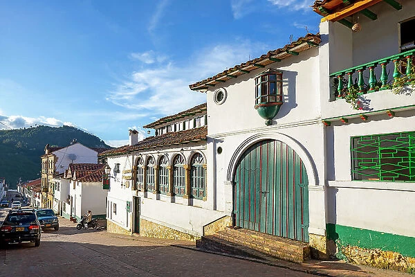 Colombia, Boyaca, Mongui, typical architecture