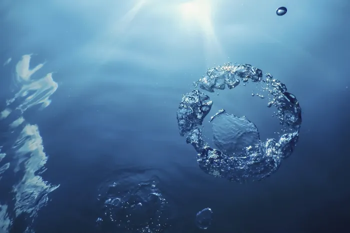 Framed Print : Bubble Ring Underwater Print Framed Print : Bubble Ring Underwater Print