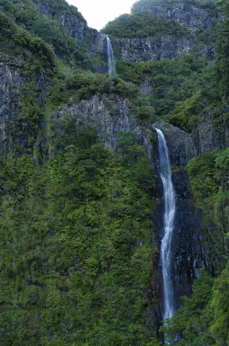 Framed Print : Cascata do Risco Print - Madeira Island, Portugal