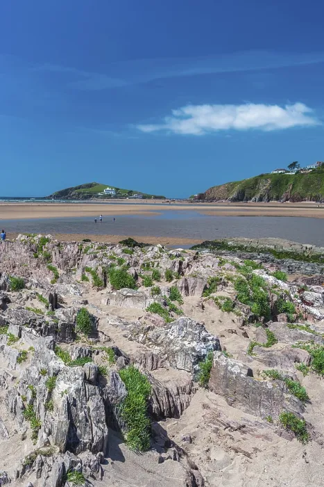 Framed Print : Bantham Beach Cliffs Print, Devon Coastline UK Framed Print : Bantham Beach Cliffs Print, Devon Coastline UK