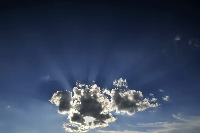 Framed Print : Cloud with Sun Rays Print Framed Print : Cloud with Sun Rays Print