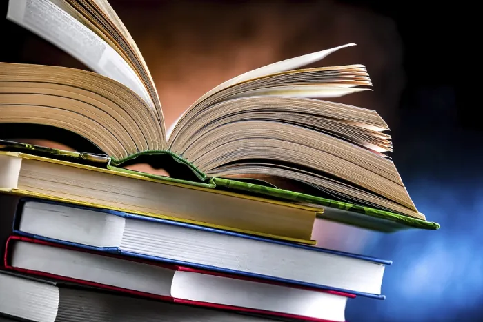 Framed Print : Book Stack Composition Print Framed Print : Book Stack Composition Print