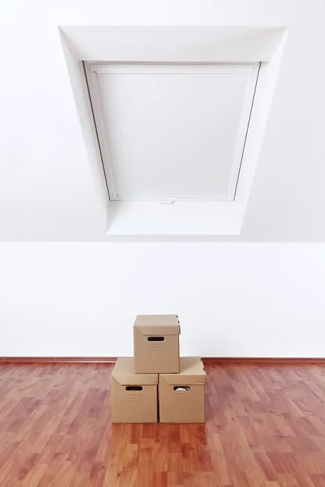 Framed Print : Empty Room with Moving Boxes Print Framed Print : Empty Room with Moving Boxes Print