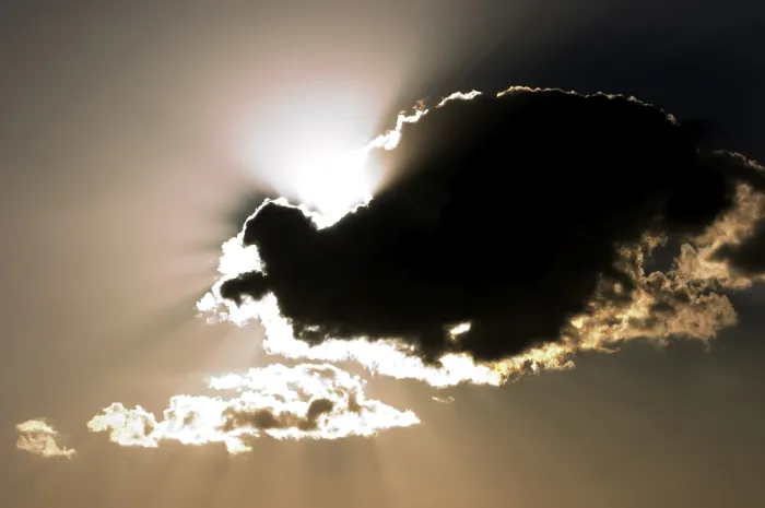 Framed Print : Dark Cloud Print in Backlight Framed Print : Dark Cloud Print in Backlight