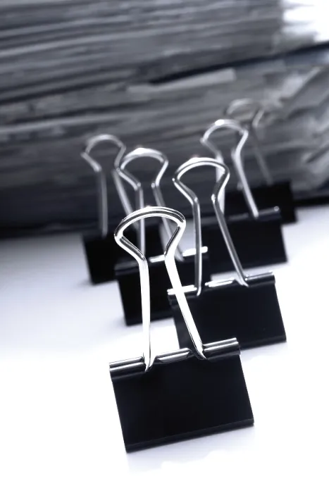 Framed Print : Document Clips Print, Stack of Files Framed Print : Document Clips Print, Stack of Files
