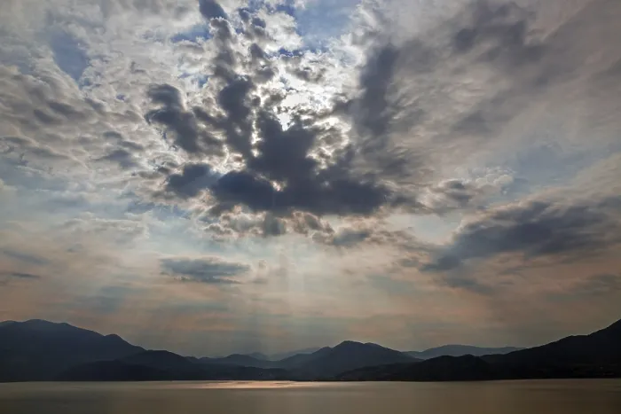 Framed Print : Dramatic Cloud Formation Print, Lago Maggiore, Italy Framed Print : Dramatic Cloud Formation Print, Lago Maggiore, Italy