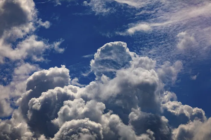 Framed Print : Austrian Cumulus Clouds Print Framed Print : Austrian Cumulus Clouds Print