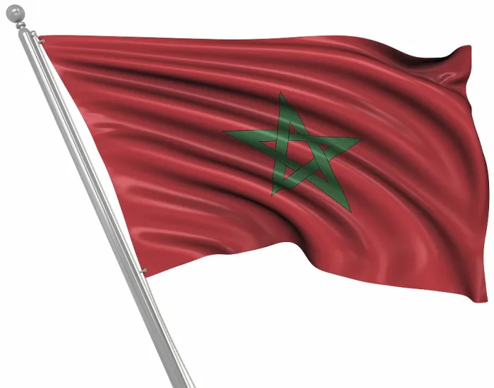 Framed Print : Computer Generated 3D Rendered Print of the Flag of Morocco Framed Print : Computer Generated 3D Rendered Print of the Flag of Morocco