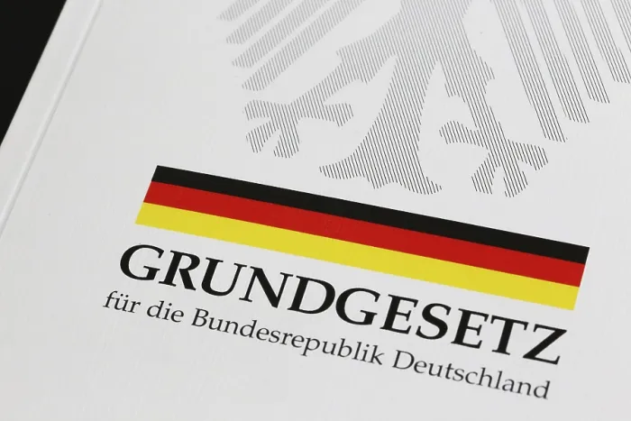 Framed Print : Print of the German Basic Law