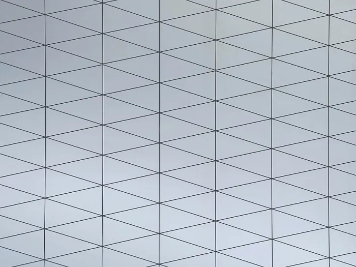 Framed Print : Gray Geometric Pattern Print - Interconnected Triangles Framed Print : Gray Geometric Pattern Print - Interconnected Triangles