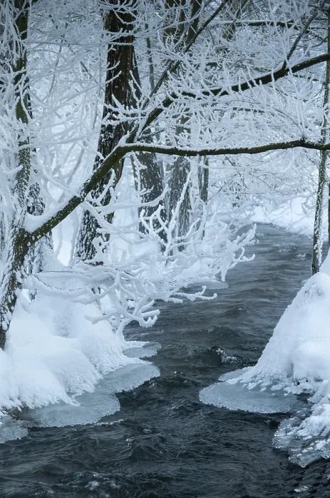 Framed Print : Greiz, Thuringia - Triebitzbach Ice Print